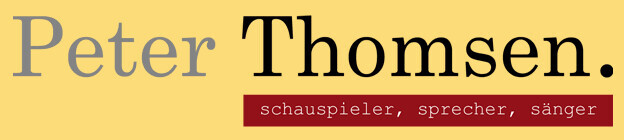 Peter Thomsen Schauspieler Sänger Kabarettist Logo