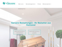 Screenshot for https://www.garvens-bestattungswesen.de