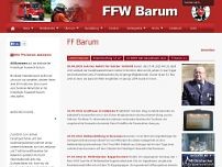 Screenshot for www.feuerwehrbarum.de