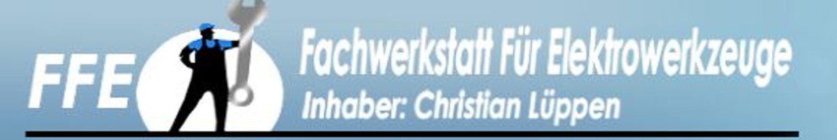 FFE-Christian Lüppen Fachwerkstatt für Elektrowerkzeuge Logo