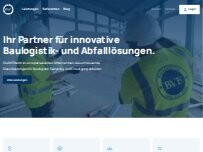 Website Screenshot BVE-Baulogistik-Verwertung-Entsorgung GmbH