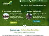 Website Screenshot Baumschule Hohenstein-Ernstthal GmbH
