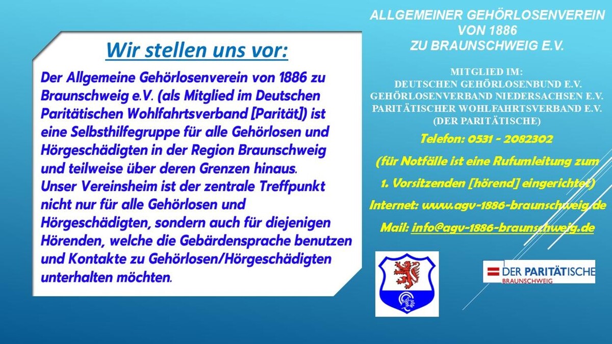 Bilder Allgemeiner Gehörlosenverein von 1886 zu Braunschweig e.V.
