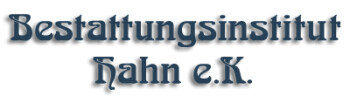 Bestattungsinstitut Hahn e.K. Logo