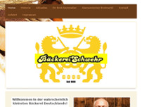 Bäckerei Schwehr website screenshot