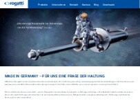 Website Screenshot rogatti Bewegungstechnik GmbH & Co. KG