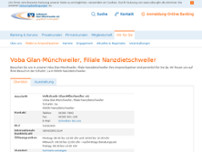 Volksbank Glan-Münchweiler eG, Filiale Nanzdietschweiler website screenshot