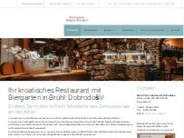 Website Screenshot Restaurant Adria Stube