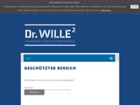 Dr. Heike Wille, Dr. Hermann Wille Kieferorthopäden website screenshot