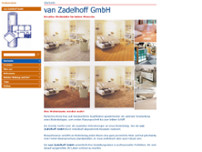 van Zadelhoff GmbH website screenshot