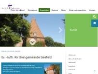 Website Screenshot Kirche zu Seefeld - Evangelisch-lutherische Kirchengemeinde Seefeld
