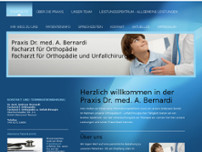 Praxis Dr. med. A. Bernardi website screenshot