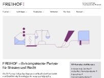 Website Screenshot FREIHOF Kugler Partnerschaft mbB Steuerberater & Rechtsanwalt Vohburg