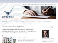 Consensus GmbH, Steuerberatungsgesellschaft website screenshot