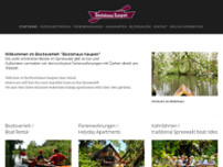 Bootsverleih Bootshaus Kaupen website screenshot