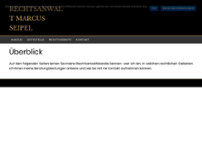 Rechtsanwalt Marcus Seipel website screenshot