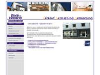 Bade u. Henning Immobilien GmbH website screenshot