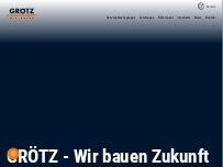 Website Screenshot GRÖTZ Bauunternehmung GmbH Niederlassung Sachsen