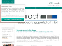 aurach Steuerberatungsgesellschaft mbH website screenshot