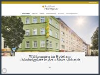 Website Screenshot Hotel am Chlodwigplatz - Köln