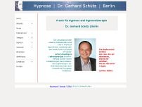 Dr. Gerhard Schütz, medizinische Hypnose und Hypnosetherapie website screenshot