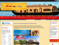 Suma Travels website screenshot