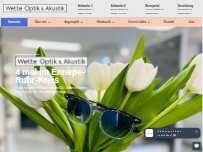 Website Screenshot Wette Optik & Akustik GmbH