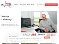 Website Screenshot Elektro Rockenfeld