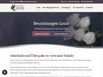 Website Screenshot Bestattungen Hermann Louis