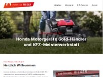 Website Screenshot Autohaus Rieger, Inh. Rolf Rieger