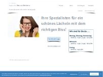 Website Screenshot Dr. med. Isabelle Neuss-Beckers | Fachzahnärztin für Kieferorthopädie