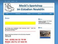 Meckis Sportshop website screenshot