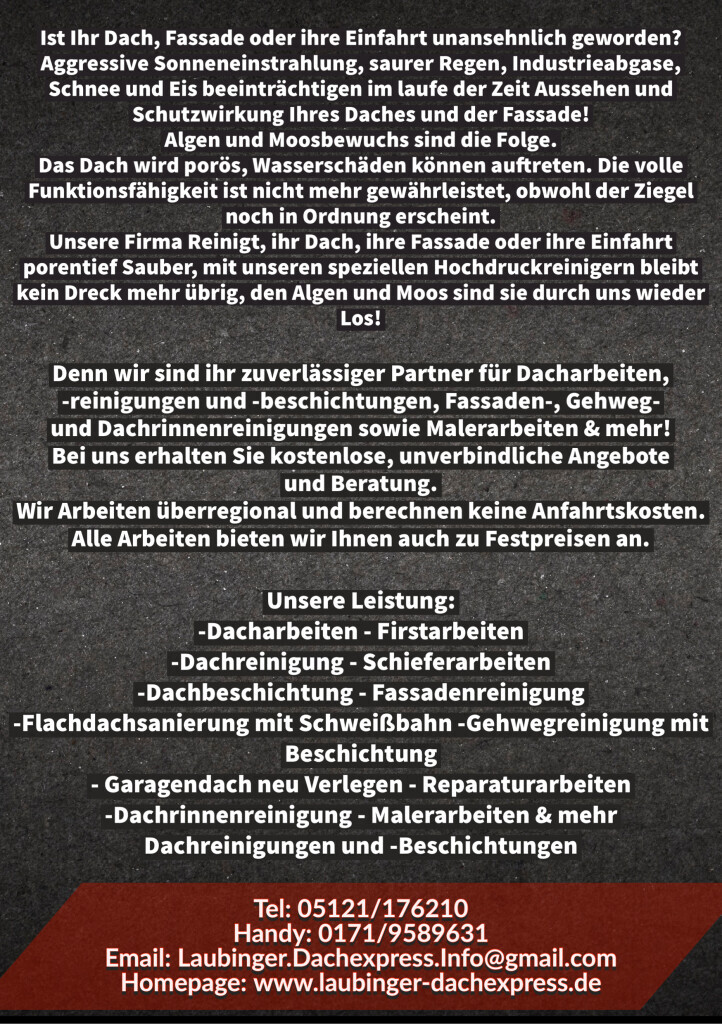 Bilder Laubinger Dachexpress