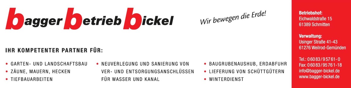 Baggerbetrieb Bickel Logo