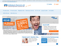 Volksbank Demmin eG website screenshot