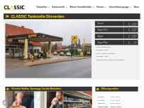 Website Screenshot CLASSIC Tankstelle