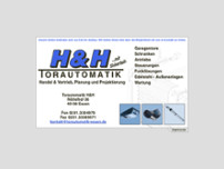 H & H Torautomatik website screenshot