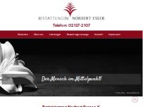 Website Screenshot Bestattungen Norbert Esser e.K.