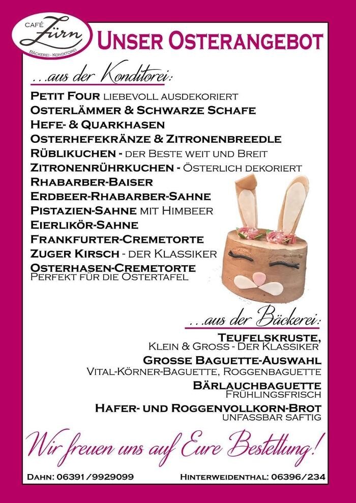 Bilder Café Zürn Hinterweidenthal