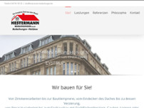 Hestermann Bedachungen GmbH website screenshot