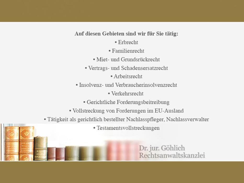Bilder Dr. jur. Göhlich Rechtsanwaltskanzlei