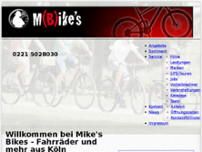 Mikes Bikes website screenshot