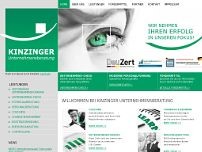 Screenshot for kinzinger-unternehmensberatung.de
