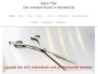Salon Flair website screenshot