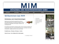 Mühlenbau und Industriemontagen website screenshot