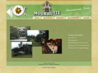 Landhaus Moorhütte website screenshot