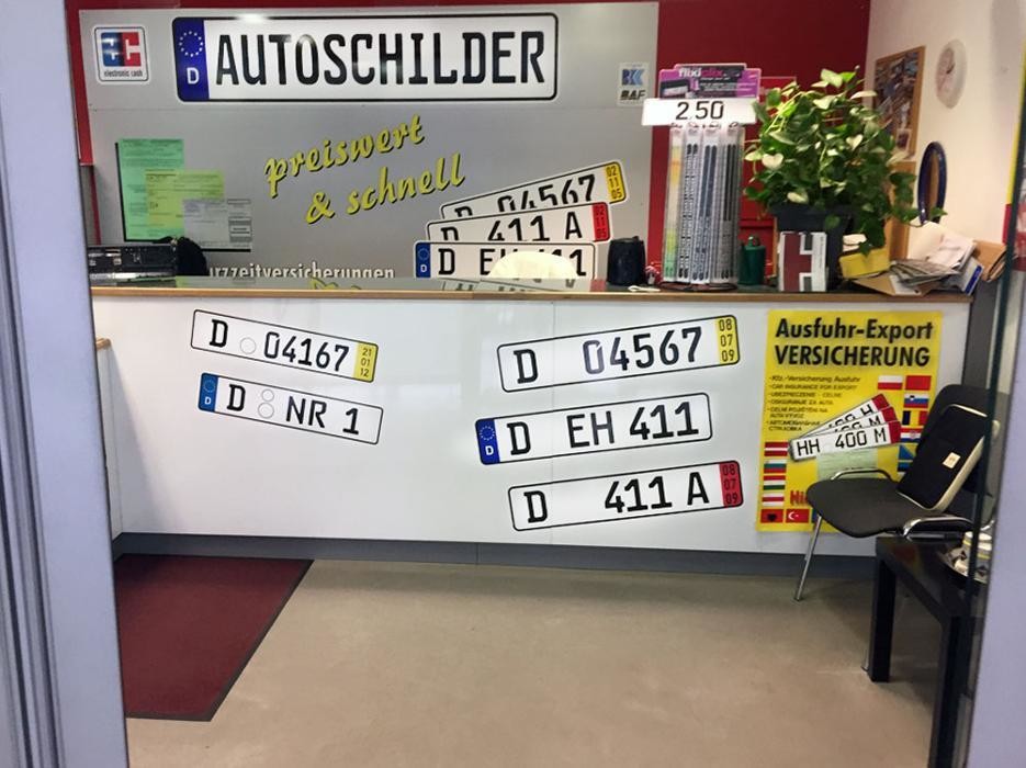 Bilder Autoschilder & Zulassungen Tönjes Düsseldorf