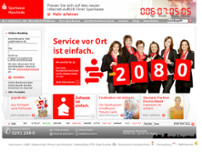 Sparkasse Meschede website screenshot