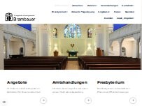Website Screenshot Gemeindebüro - Ev. Kirchengemeinde Brambauer