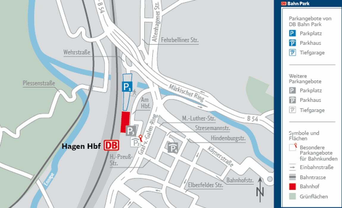 Bilder DB BahnPark Parkplatz Hauptbahnhof P1